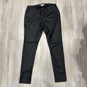 DownEast Black Faux Leather Trousers